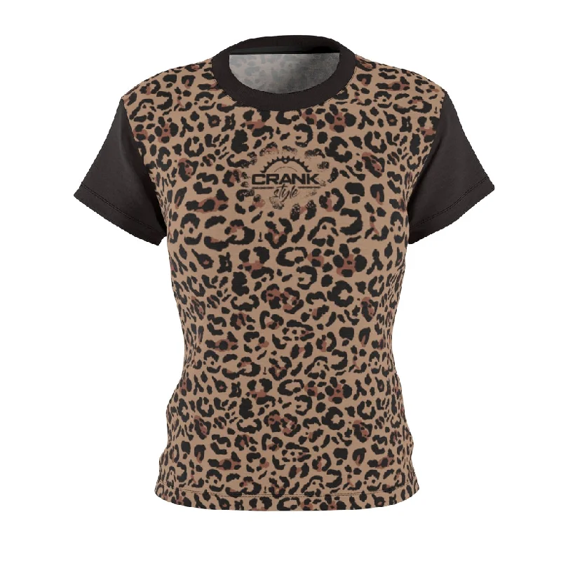 Don't Wait fashionable gym hoodieLeopard Print MTB Jersey