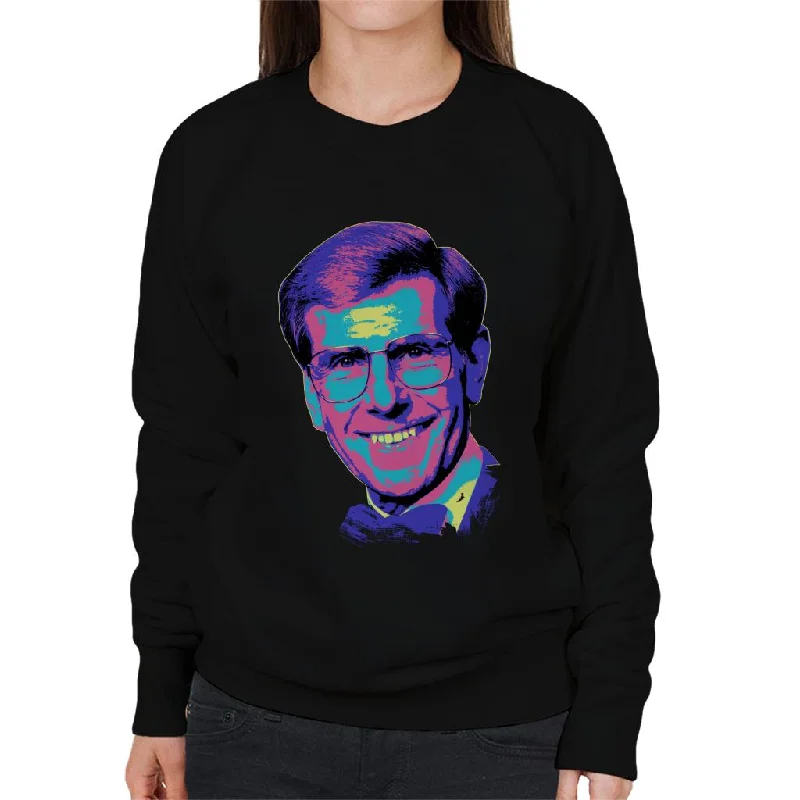 Crazy Savings breathable gym hoodieTV Times Presenter Bob Holness Pop Art Stylised Women's Sweatshirt Crazy Savings breathable gym hoodieTV Times Presenter Bob Holness Pop Art Stylised Women's Sweatshirt