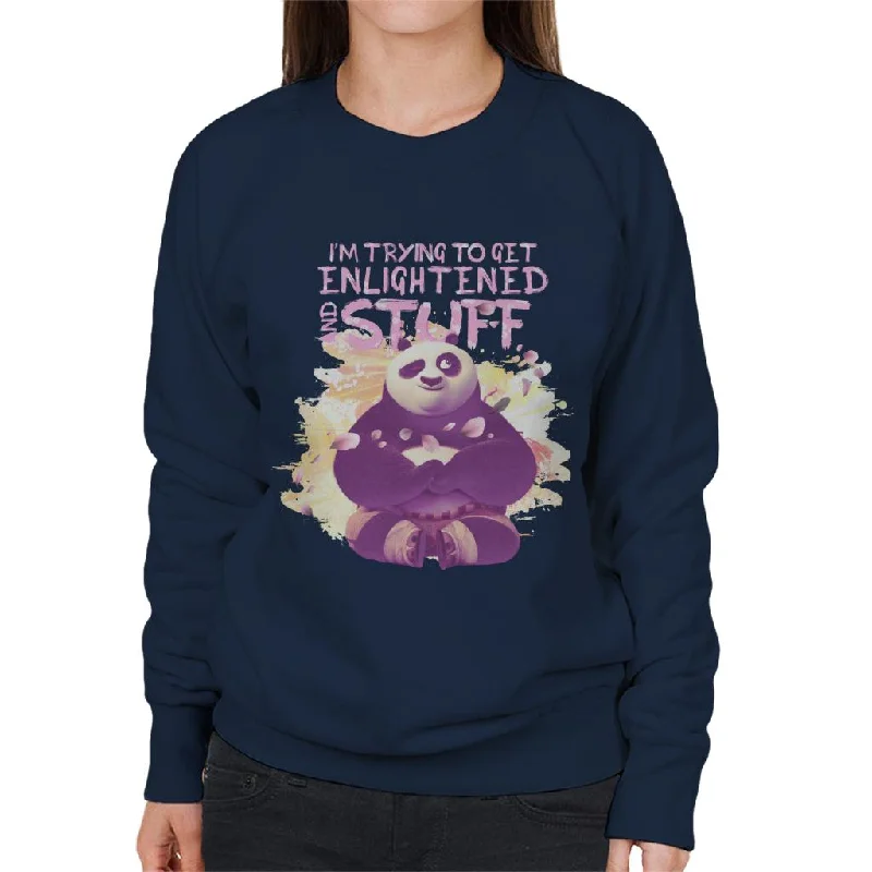 sporty casual hoodieKung Fu Panda Po Im Trying To Get Enlightened Women's Sweatshirt