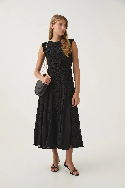 Markdown Madness off-shoulder dressSoleil Lace Midi Dress
