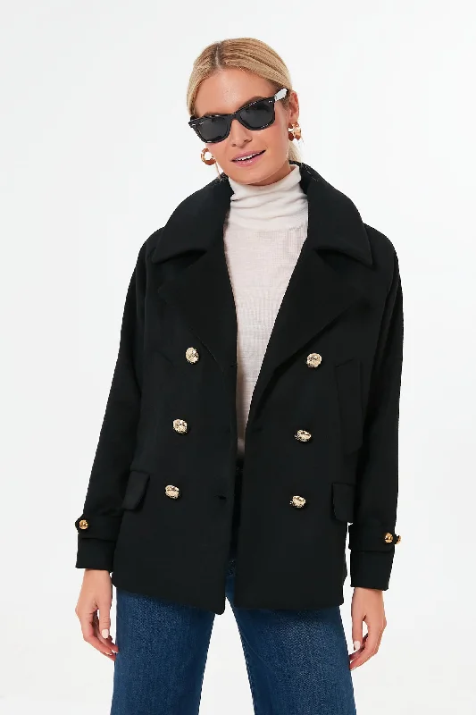 long-sleeve coatBlack David Coat