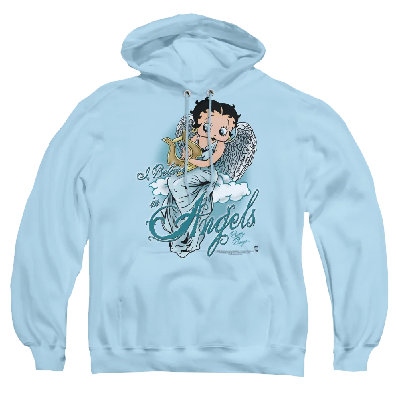 casual fit hoodieBetty Boop I Believe In Angels - Pullover Hoodie