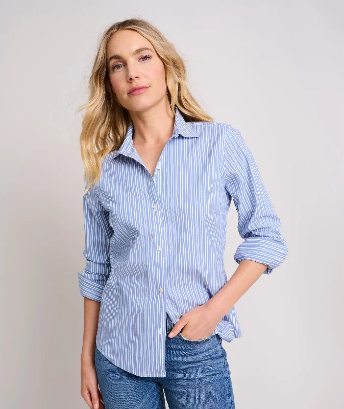 Deep Discounts statement dressWrinkle-Free Stretch Cotton Bella Shirt