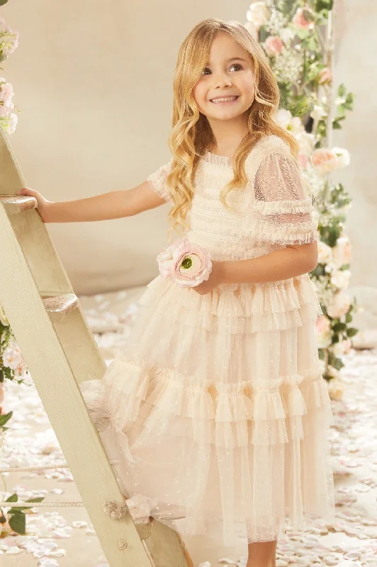 Special Savings Peaches Smocked Kids Dress