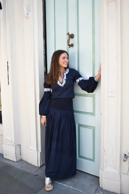 Major Savings Serena Maxi Skirt Navy