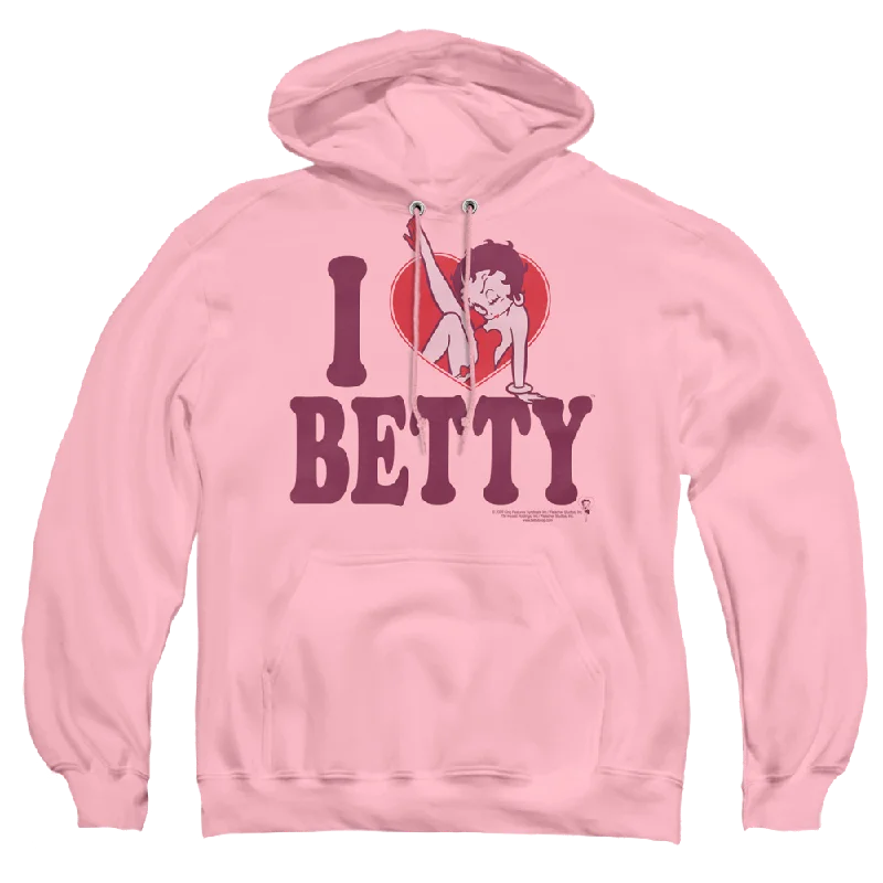 casual hoodie for menBetty Boop I Heart Betty - Pullover Hoodie