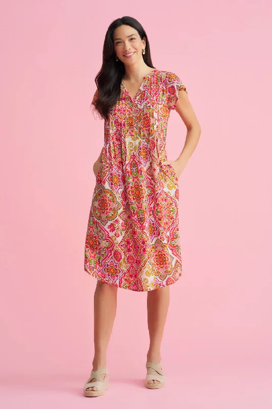 Lowest Price stylish party dressPleat Front Midi Dress
