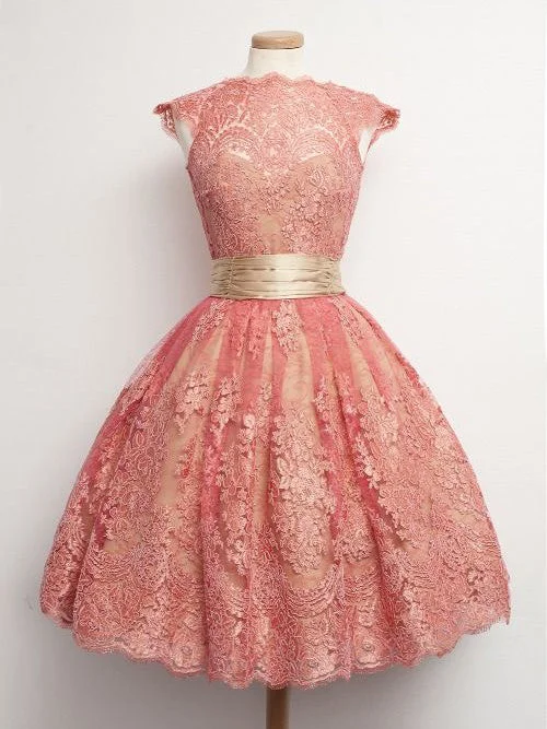 Unmissable Offer Homecoming Dress High Neck Sashes/Ribbons Belt Short Prom Dress Party Dress JK138