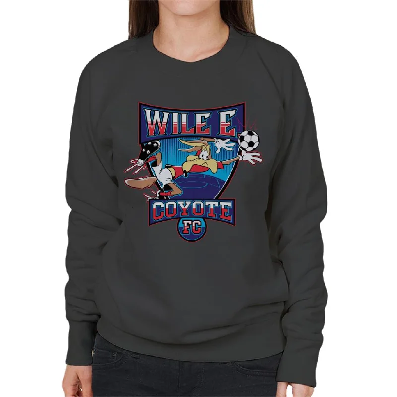 streetwear gym sweatshirtLooney Tunes Football Wile E Coyote FC Women's Sweatshirt