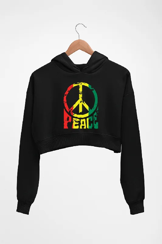 Big Discounts pullover hoodieBob Marley Peace Crop HOODIE FOR WOMEN