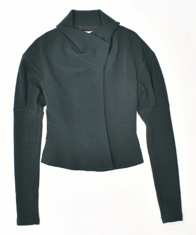 Quick Sale sleek hoodiePINKO Womens Cardigan Sweater UK 8 Small Green Wool Vintage