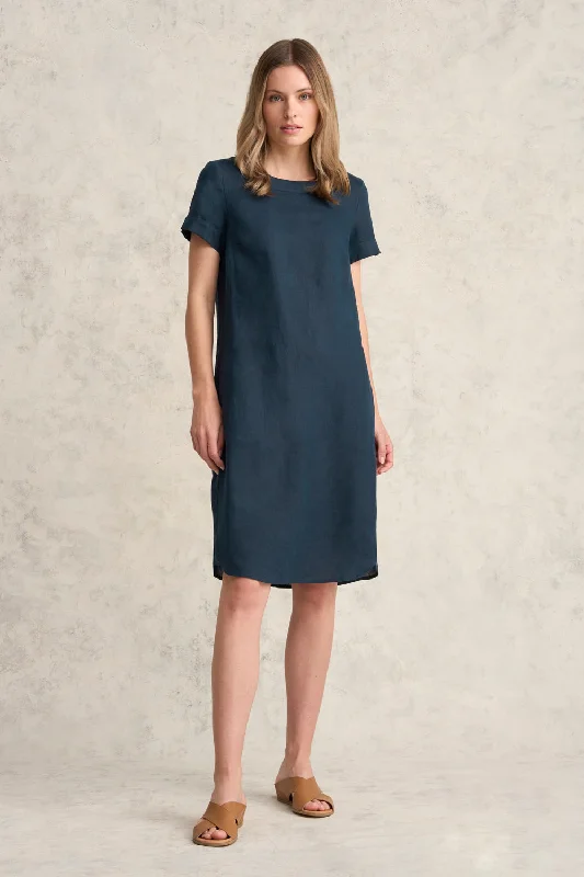 Special Discount spaghetti strap dressScoop Neck Linen Dress - Ink
