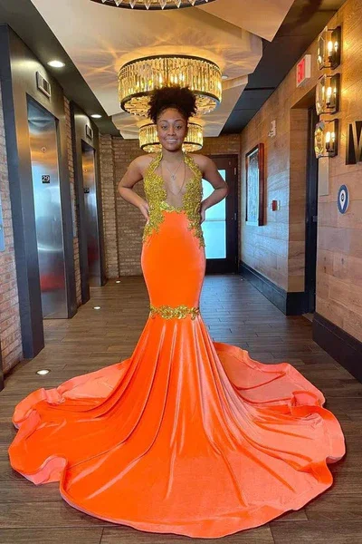 Savings Spectacular sleeveless dressCharming Long Mermaid Appliques Halter Black Girl Prom Dress, DP2311 Savings Spectacular sleeveless dressCharming Long Mermaid Appliques Halter Black Girl Prom Dress, DP2311