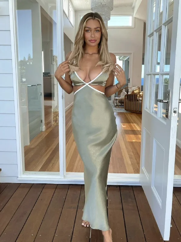 Exclusive Access fitted dressElegant V Neck Backless Simple Long Party Dress, DP2456 Exclusive Access fitted dressElegant V Neck Backless Simple Long Party Dress, DP2456