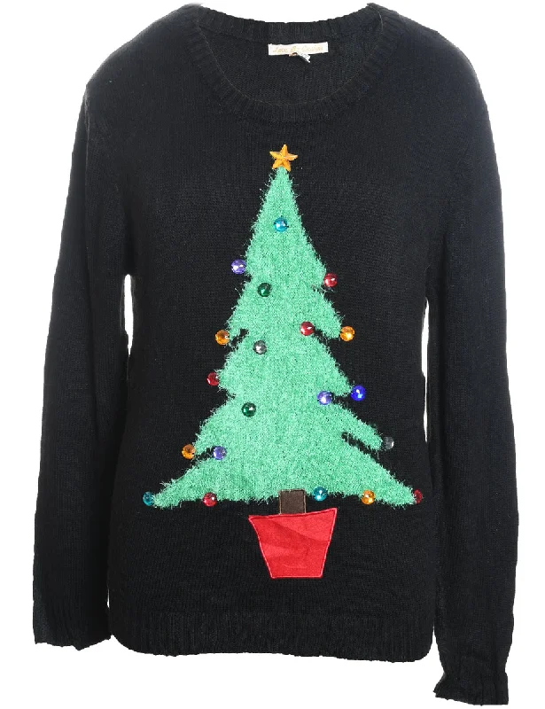 Today Only Black Christmas Jumper - XL