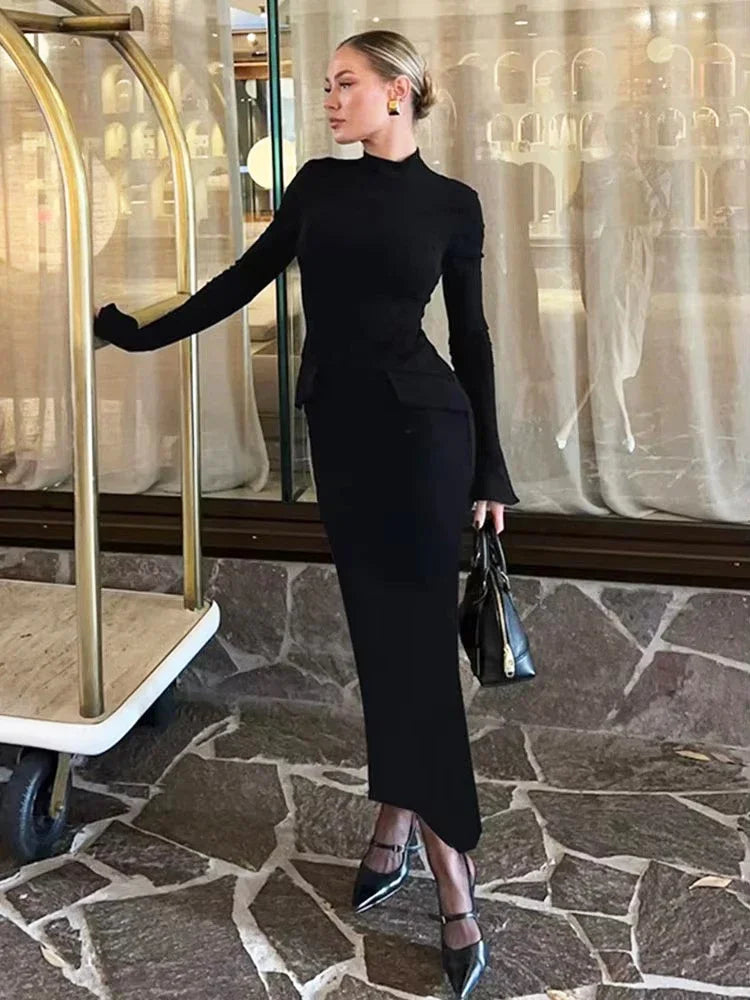 Extra Discounts oversized dressMaya - Flattering long sleeve dress