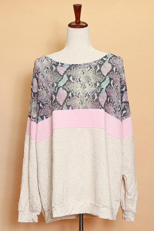 retro coatPlus Pink Snake Sweater (4pc)