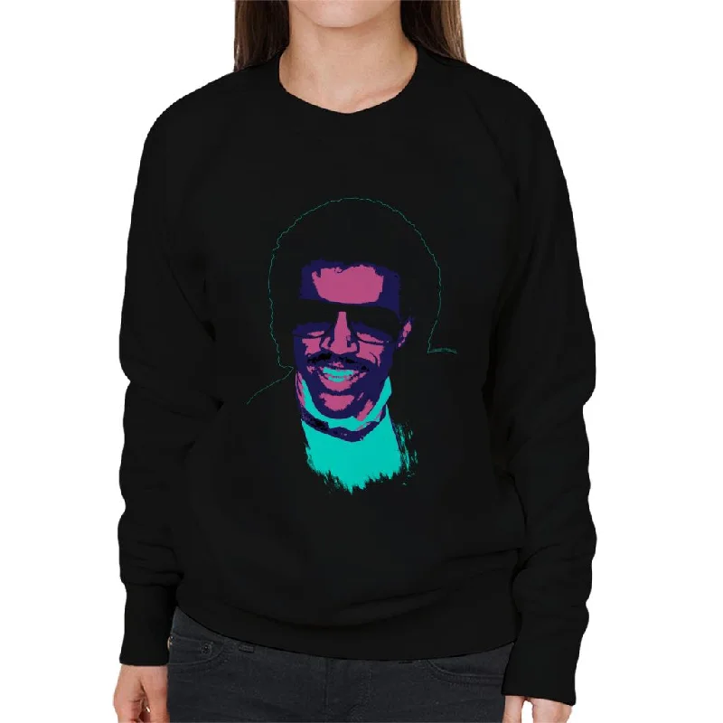 Deal Alert vibrant athletic hoodieTV Times Pop Singer Lionel Richie 1985 Pop Art Stylised Women's Sweatshirt