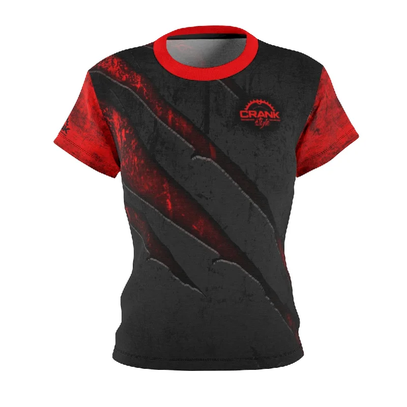 Hurry In bold workout sweatshirtWomen's Scratched Metal MTB Jersey