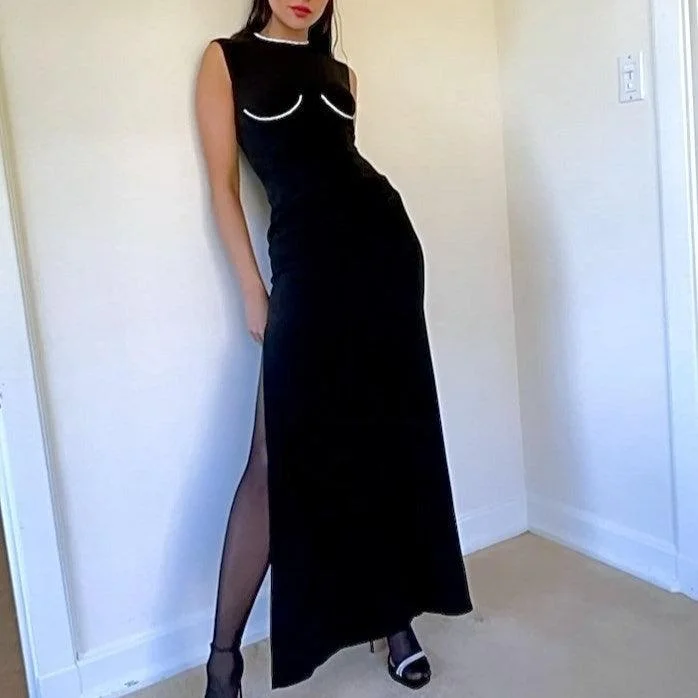 Super Sale ruched dressKittenAlarm - Kirsty Embellished Rhinestone Sleeveless Maxi Dress Super Sale ruched dressKittenAlarm - Kirsty Embellished Rhinestone Sleeveless Maxi Dress
