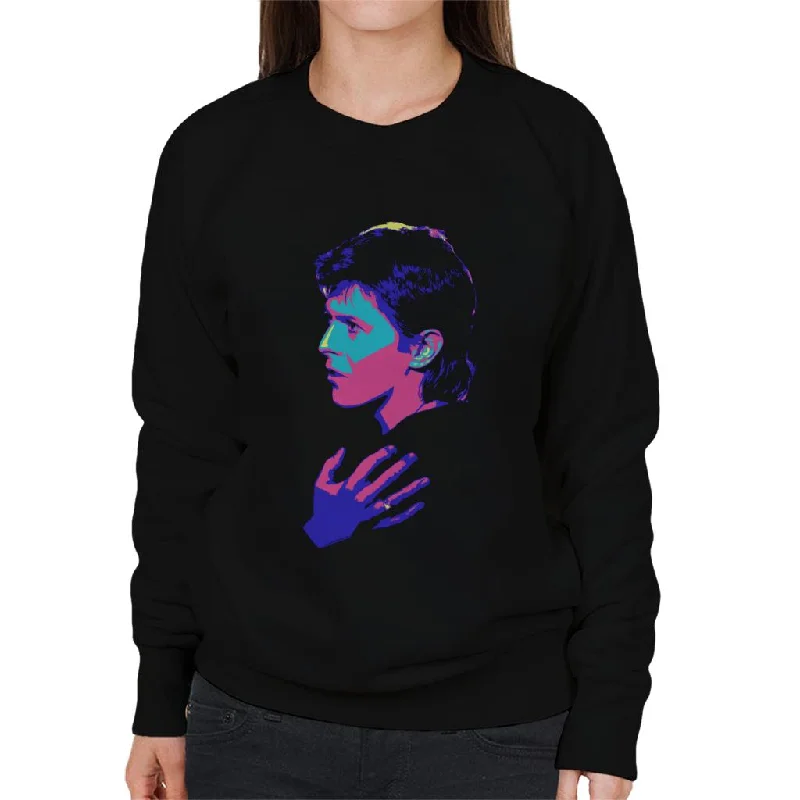 Crazy Deals stylish training hoodieTV Times Singer David Bowie 1977 Pop Art Stylised Women's Sweatshirt Crazy Deals stylish training hoodieTV Times Singer David Bowie 1977 Pop Art Stylised Women's Sweatshirt