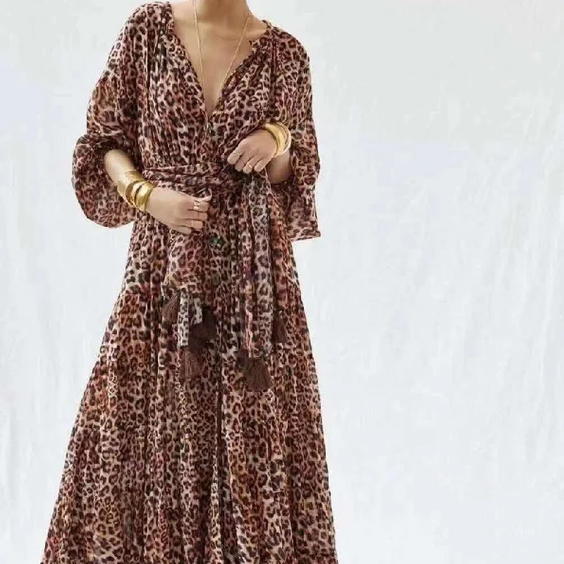 Limited Availability floral wrap dressKittenAlarm - Felice Allover Leopard Print Maxi Dress Limited Availability floral wrap dressKittenAlarm - Felice Allover Leopard Print Maxi Dress