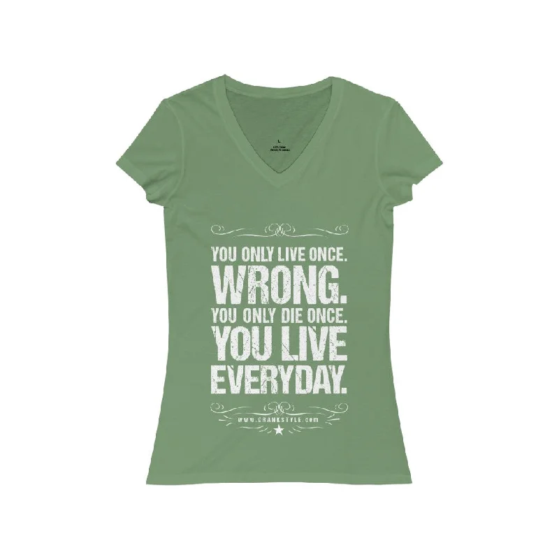 Midnight Sale fitness hoodie for trainingWomen's "You Live Everyday" Short Sleeve V-Neck Tee Midnight Sale fitness hoodie for trainingWomen's "You Live Everyday" Short Sleeve V-Neck Tee