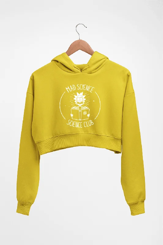 Warehouse Sale cozy hoodie for cold weatherRick and Morty Crop HOODIE FOR WOMEN