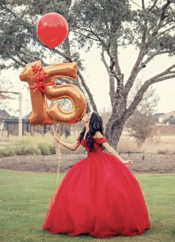 backless dressPretty Red Off The Shoulder Quinceanera Dress,Red Ball Gown Y1106