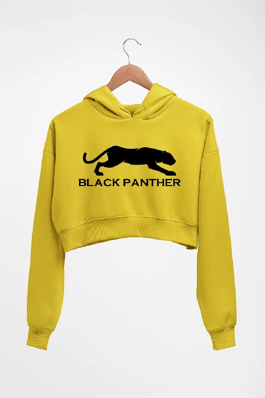 Early Bird Discount performance hooded sweatshirtBlack Panther Crop HOODIE FOR WOMEN