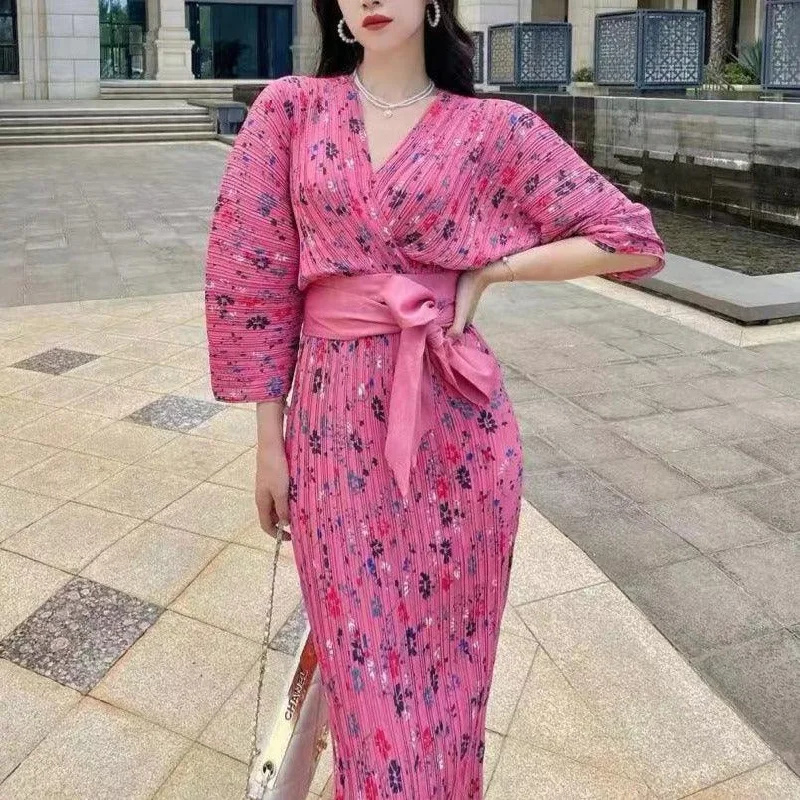 Special Discount casual slip dressKittenAlarm - Nichele Belted Maxi Dress