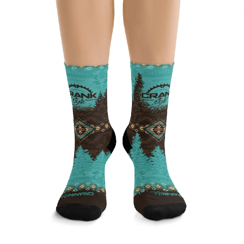 Blowout Deals minimalistic workout hoodieSW Aztec & 3/4 MTB Socks