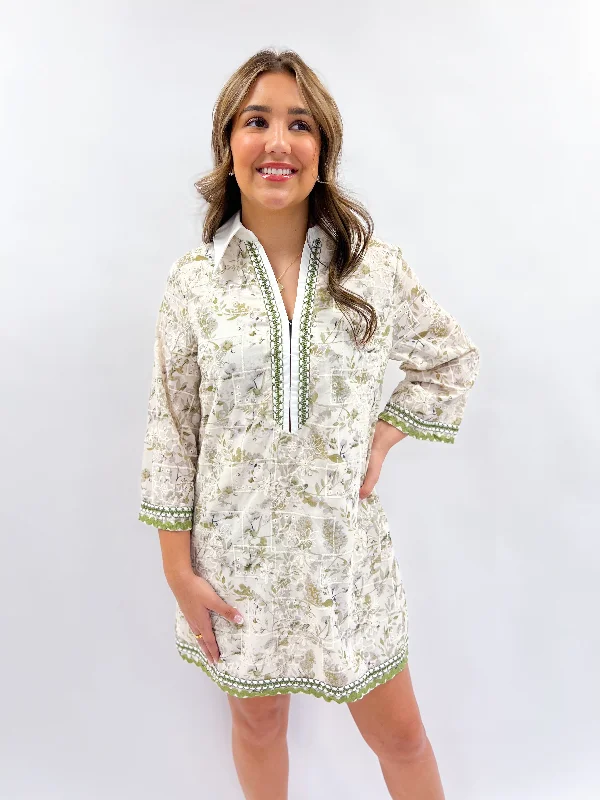 Act Fast lace-up dressGreen Alice Multi Dress