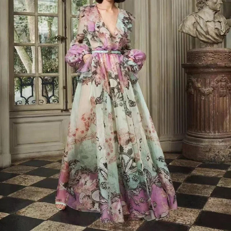 Super Deal sleek midi dressKittenAlarm - Oralie Floral Maxi Dress