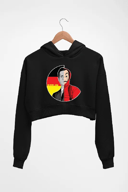 casual hoodieMoney Heist Berlin Crop HOODIE FOR WOMEN