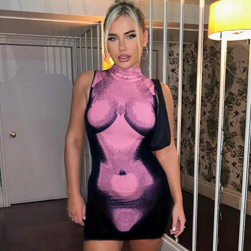 Buy More, Save More Printed Passion Extravagant Bodycon Mini Dress