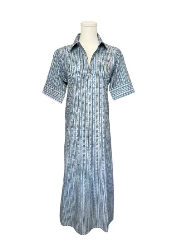 Bargain Prices Darren Midi Dress Line Blue