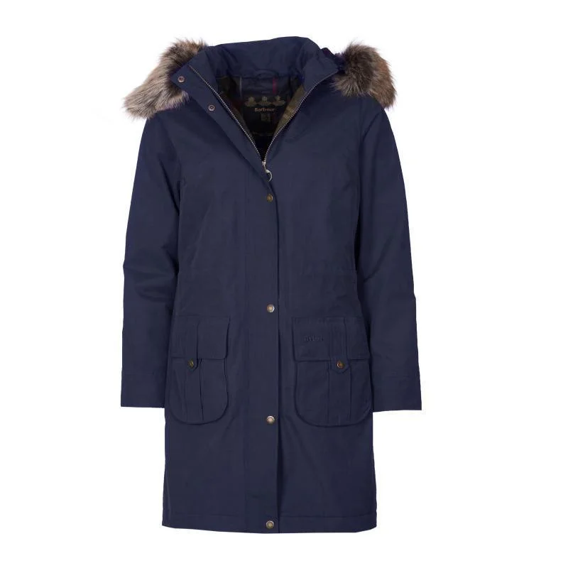 Special Savings Barbour Lynn Ladies Waterproof Jacket - Navy/Classic