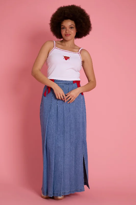 Instant Savings Beau Denim Skirt - Curve