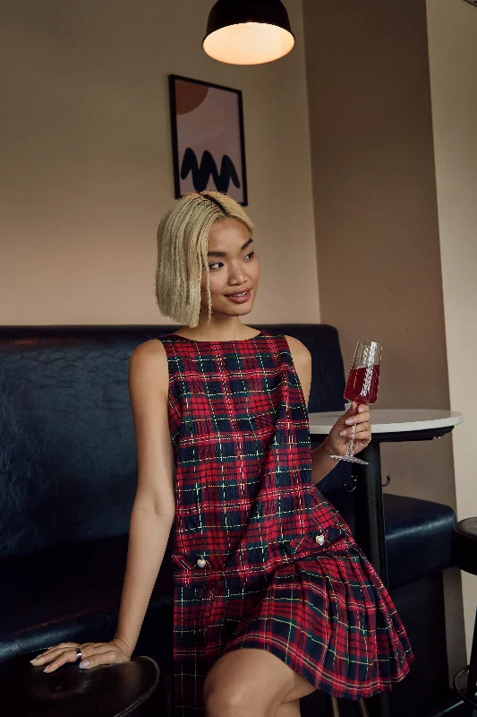 Exclusive Savings Dion Tartan Pinafore Dress