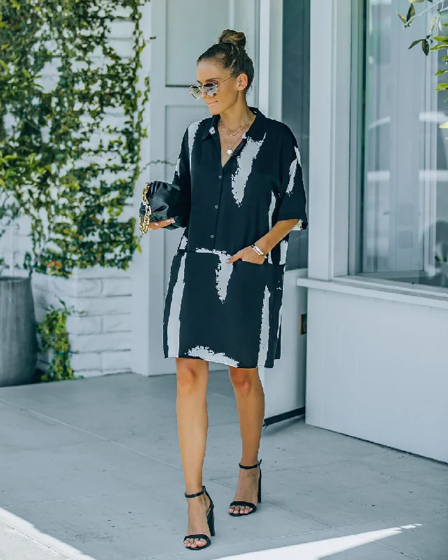 Limited Quantity boho dressRaelynn Pocketed Button Down Shirt Dress - FINAL SALE