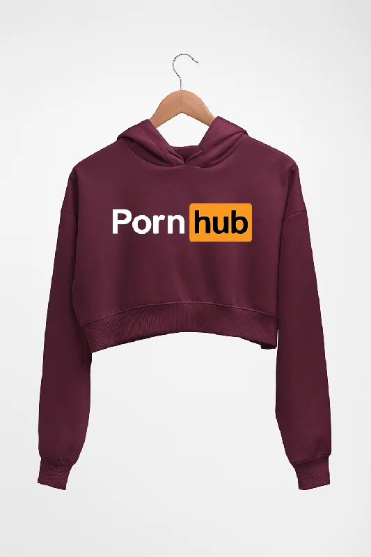 Huge Savings sleek zip-up hoodiePorn Hub Crop HOODIE FOR WOMEN
