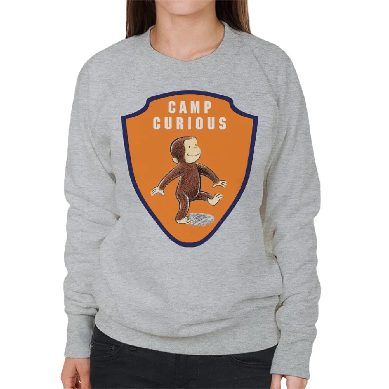 Discount Days warm workout hoodieCurious George Camp Badge Women's Sweatshirt