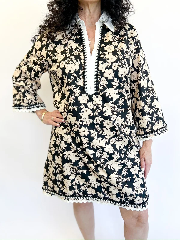 Savings Galore cocktail dressBlack Multi Printed Midi Dress