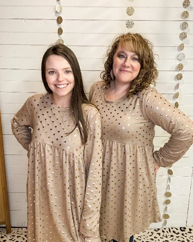 Deal Dash All At Once Foil Dot Dress