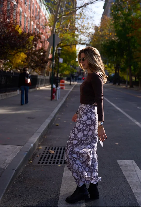 Must-Have Deals Lola Midi Skirt Gray Chatham