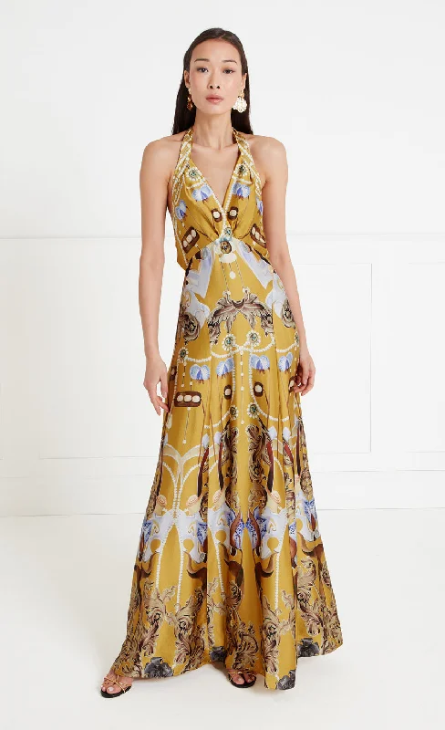 YEAR-End Sale Akira Halterneck Dress - Ceylon