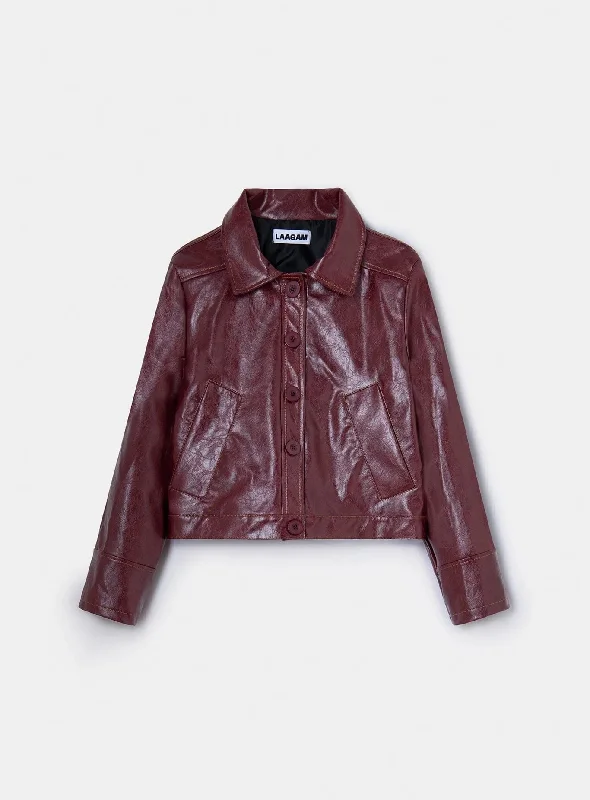 padded coatALEXA FAUX LEATHER JACKET