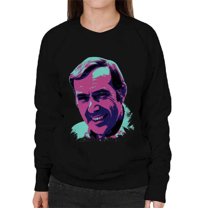 Deal Zone minimalistic workout hoodieTV Times Musical Entertainer Val Doonican 1975 Pop Art Stylised Women's Sweatshirt Deal Zone minimalistic workout hoodieTV Times Musical Entertainer Val Doonican 1975 Pop Art Stylised Women's Sweatshirt