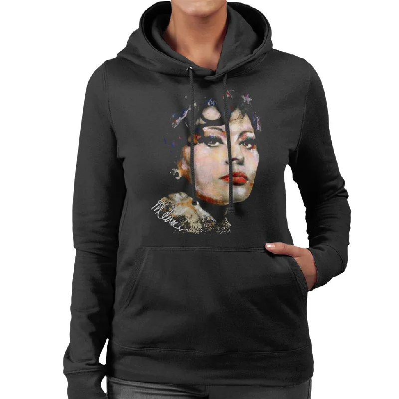 Super Deal comfy workout sweatshirtSidney Maurer Original Portrait Of Actress Sophia Loren Women's Hooded Sweatshirt Super Deal comfy workout sweatshirtSidney Maurer Original Portrait Of Actress Sophia Loren Women's Hooded Sweatshirt